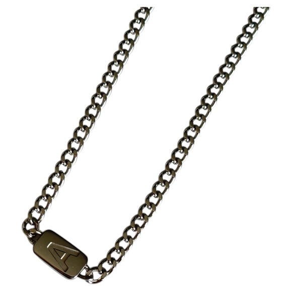 Jewelry - 18” Stainless Steel Silver “A” Initial Necklace with 2” extender NEW